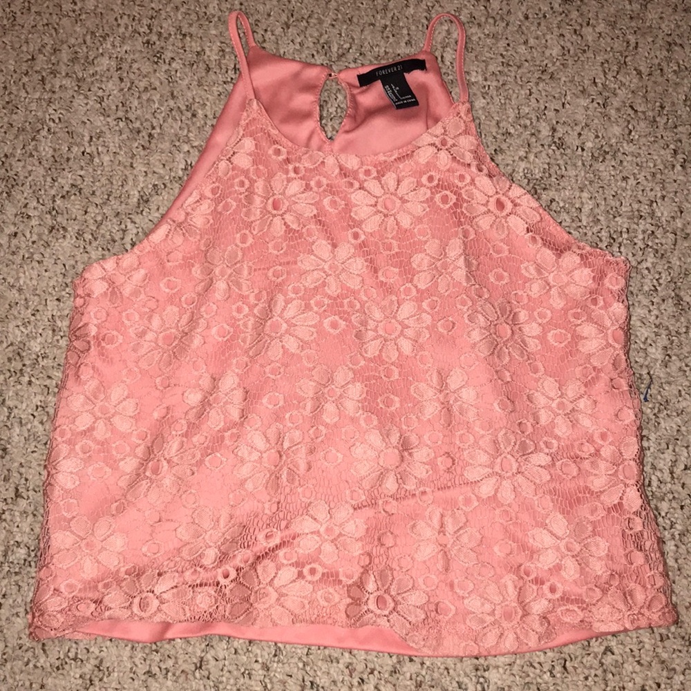 lace crop top